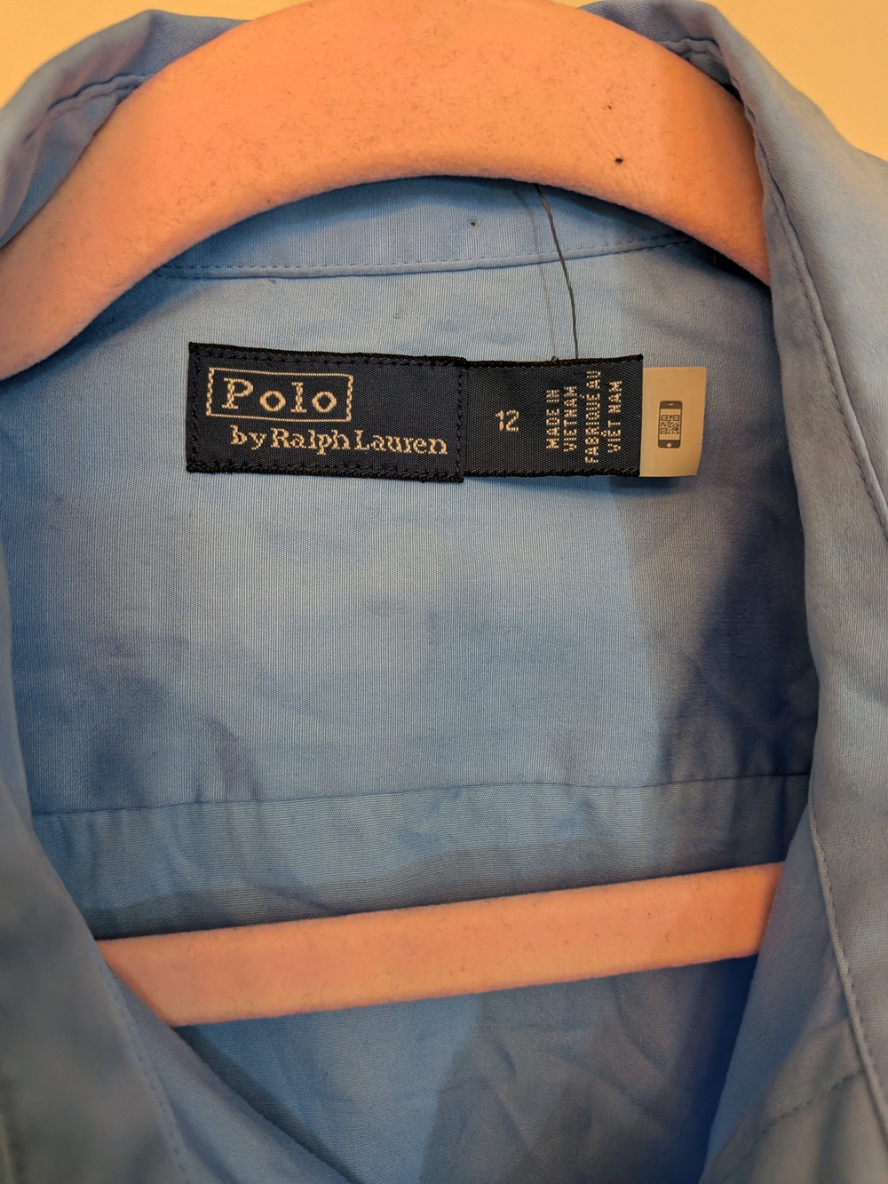 Ralph Lauren Light Blue Shirt Dress with Tie - Picture 3 of 5